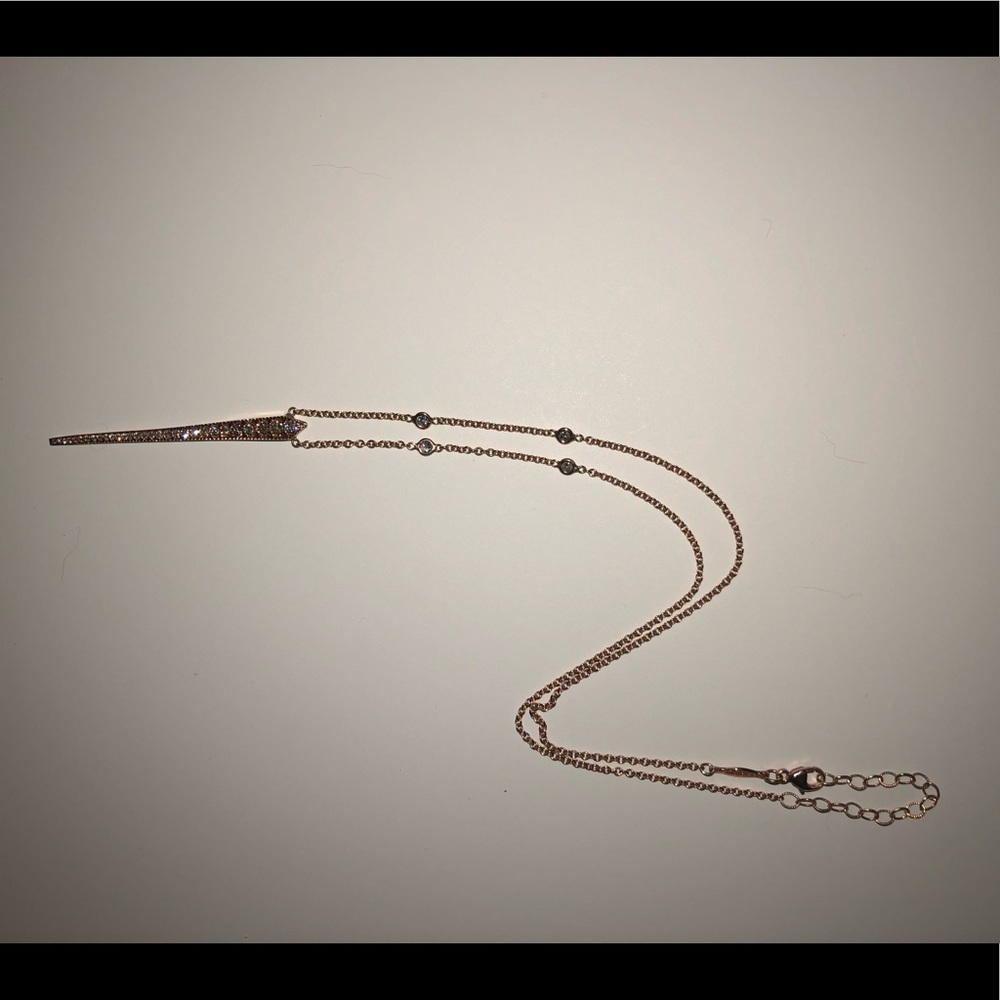 Jacquie Aiche 14K Gold White Pave Diamond Ice Pick - Picture 2 of 2